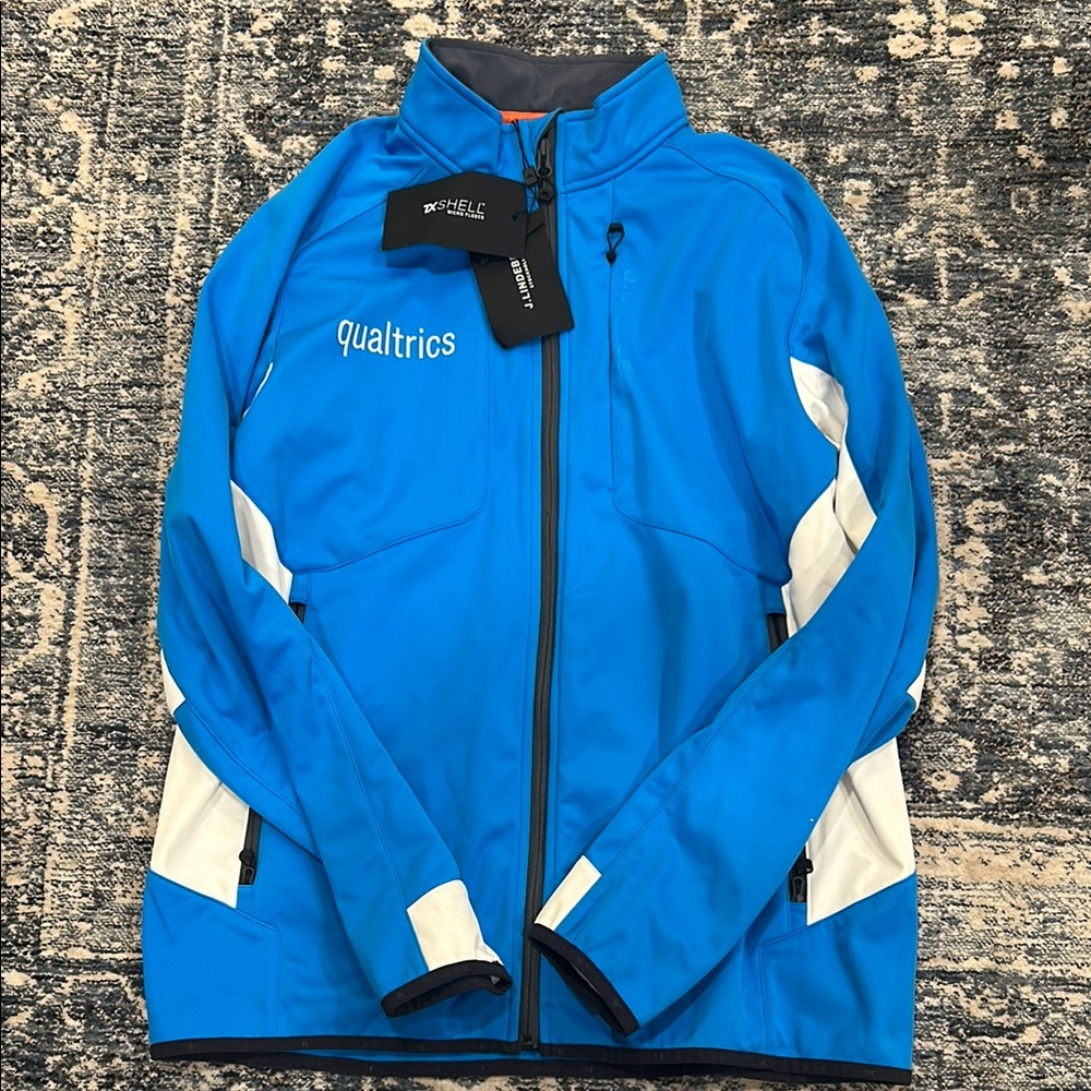 J Lindeberg Blue and White Men's Jacket